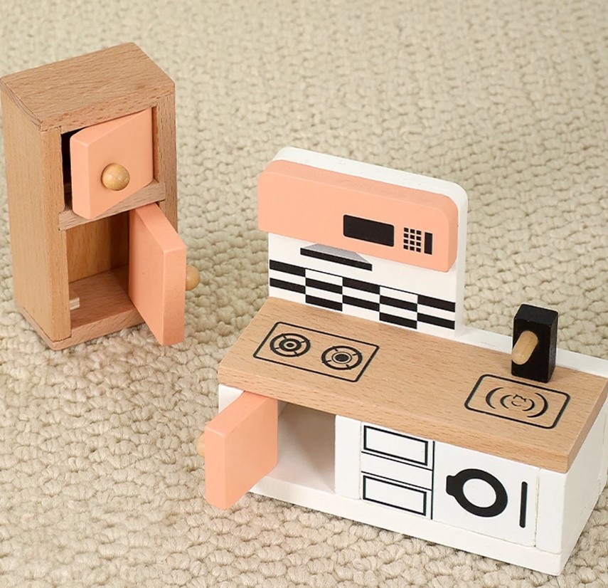 Set 36 piese mobilier casa de papusi, 3 ani 01