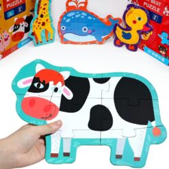 Set 6 puzzle-uri cu Animale salbatice, 2 ani+