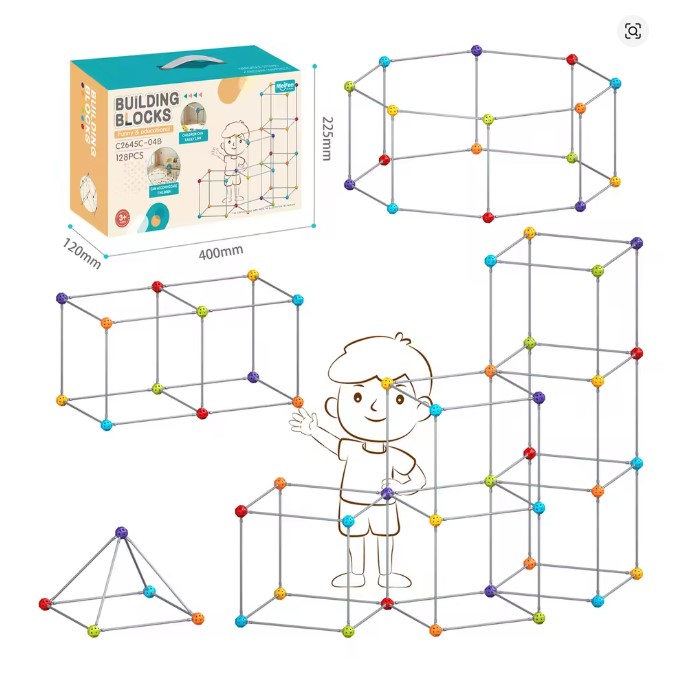 Set de constructie STEM, Constructii Modulare, 70 piese, 3 ANI+