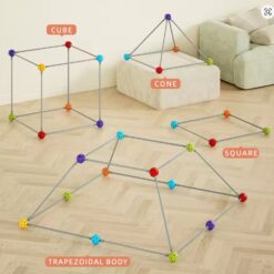 Set de constructie STEM, Constructii Modulare, 70 piese, 3 ANI+