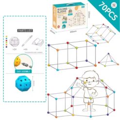Set de constructie STEM, Constructii Modulare, 70 piese, 3 ANI+
