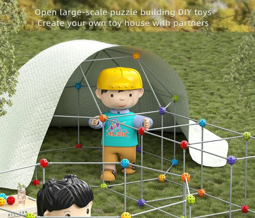 Set de constructie STEM, Constructii Modulare, 70 piese, 3 ANI+