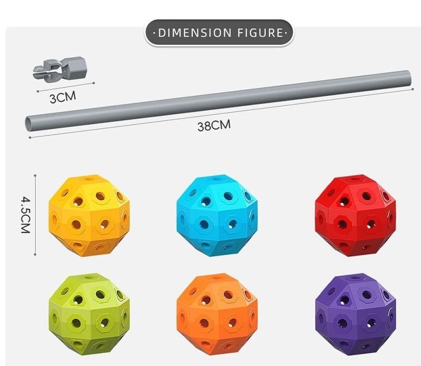 Set de constructie STEM, Constructii Modulare, 70 piese, 3 ANI+