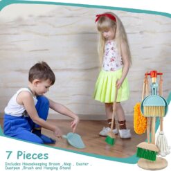Set de curatenie pentru copii, din lemn, 6 PIESE, 3 ani 01