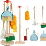 Set de curatenie pentru copii, din lemn, 6 PIESE, 3 ani