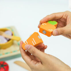 Set de gatit din lemn cu 17 accesorii pentru copii, Bucatarie, 3 ANI 01