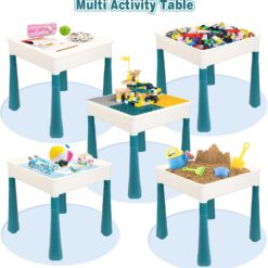 Set masa si 1 scaun, Masuta pentru activitati si lego, 7 in 1