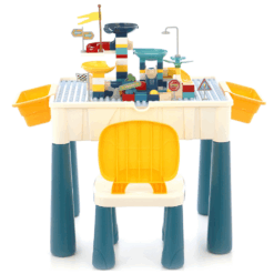 Set masa si 1 scaun, Masuta pentru activitati si lego, 7 in 1