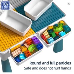 Set masa si 1 scaun, Masuta pentru activitati si lego, 7 in 1