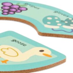 Set puzzle cu piese mari din lemn, 26 litere 01