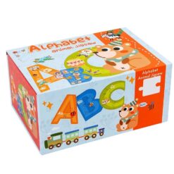 Set puzzle cu piese mari din lemn, 26 litere 01