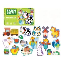 Set puzzle magnetic, Animale de la ferma - 30 piese, 3 ani+