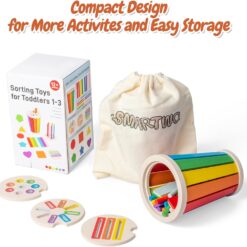 Sortator de forme geometrice si culori tip pahar, 1 an+