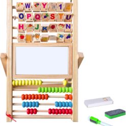 Tabla Multifunctionala de scris si desenat cu abac si alfabet