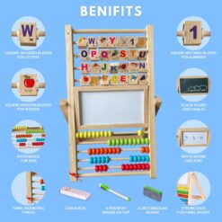 Tabla Multifunctionala de scris si desenat cu abac si alfabet