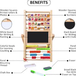 Tabla Multifunctionala de scris si desenat cu abac si alfabet