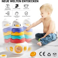 Turn piramida, puzzle senzorial, 1 an+ 11