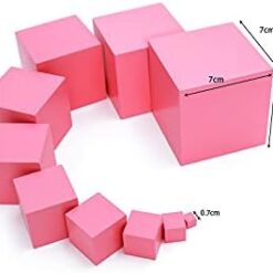 Turnul Roz – Material Montessori senzorial, 3 ani+ 01 10