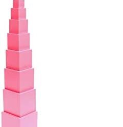 Turnul Roz – Material Montessori senzorial, 3 ani+ 01 10