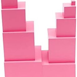 Turnul Roz – Material Montessori senzorial, 3 ani+ 01 10