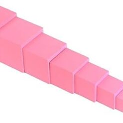 Turnul Roz – Material Montessori senzorial, 3 ani+ 01