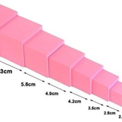 Turnul Roz – Material Montessori senzorial, 3 ani+ 01