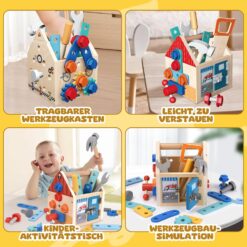 Banc de lucru cu unelte si suruburi, 3 ani 06