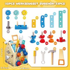 Banc de lucru cu unelte si suruburi, 3 ani 06