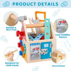 Banc de lucru cu unelte si suruburi, 3 ani 07