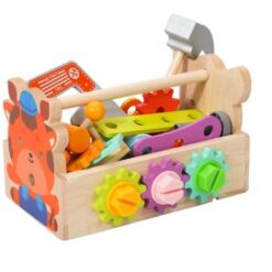 Banc de lucru din lemn, trusa portabila scule, 3 ani 01