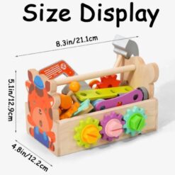 Banc de lucru din lemn, trusa portabila scule, 3 ani 01