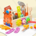 Banc de lucru din lemn, trusa portabila scule, 3 ani