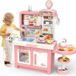 Bucatarie cu sunete, lumini si 44 accesorii, 98 cm, 3 ani+ 01