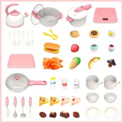 Bucatarie cu sunete, lumini si 44 accesorii, 98 cm, 3 ani+ 01