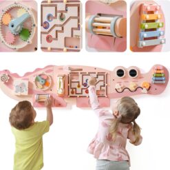 Busy-Board Perete, Panou cu activitati montessori, 3 ani 01