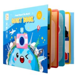 Carte cu stickere reutilizabile, Busy Book, Calatorie in jurul Lumii, 3ani+ 06