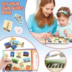 Carte cu stickere reutilizabile, Busy Book, Calatorie in jurul Lumii, 3ani+ 06