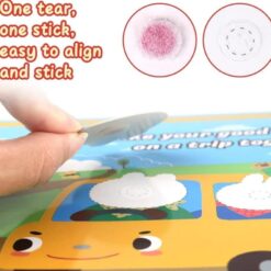 Carte cu stickere reutilizabile, Busy Book, Calatorie in jurul Lumii, 3ani+ 06