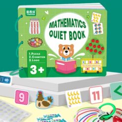 Carte cu stickere reutilizabile, Busy Book, Matematica, 3ani+ 01