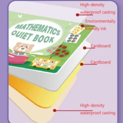 Carte cu stickere reutilizabile, Busy Book, Matematica, 3ani+ 01