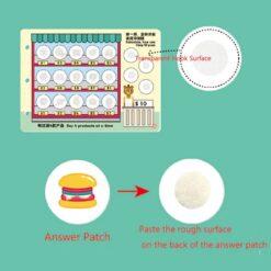 Carte cu stickere reutilizabile, Busy Book, Matematica, 3ani+ 01