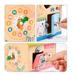 Casuta educationala, 6 in 1 activitati, joc de tip Montessori, 3 ani+ 01