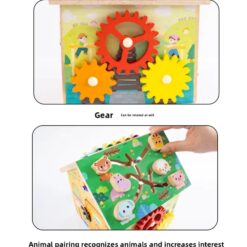 Casuta educationala, 8 in 1 activitati de tip Montessori, 3 ani+ 01