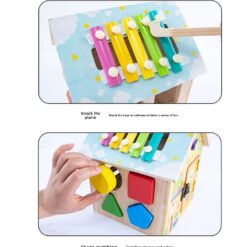 Casuta educationala, 8 in 1 activitati de tip Montessori, 3 ani+ 01