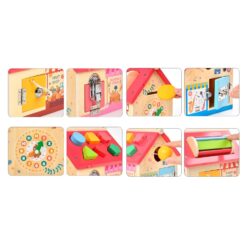 Casuta educationala, 8 in 1 activitati, joc de tip Montessori, 3 ani+ 07