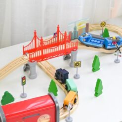 Circuit cu trenulet magnetic, 52 piese, 3 ani 01