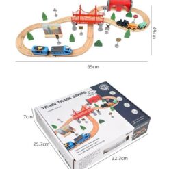 Circuit cu trenulet magnetic, 52 piese, 3 ani 01