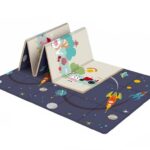 Covor pliabil de joacă termoizolant cu două fețe, 200 x 180 x 0.8 cm, Cosmos