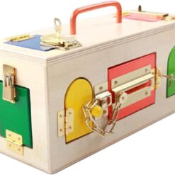 Cutie Montessori cu încuietori (Lock Box , Busy Box), 3 ani 01