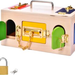 Cutie Montessori cu încuietori (Lock Box , Busy Box), 3 ani 01